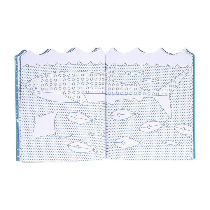 Ocean Coloring Book + Stickers