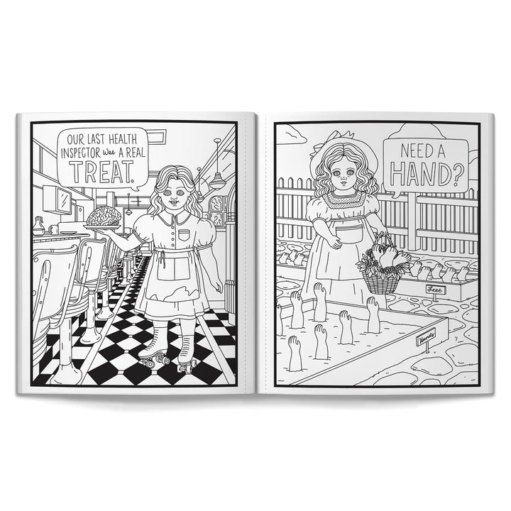 Haunted Dolls Coloring Book