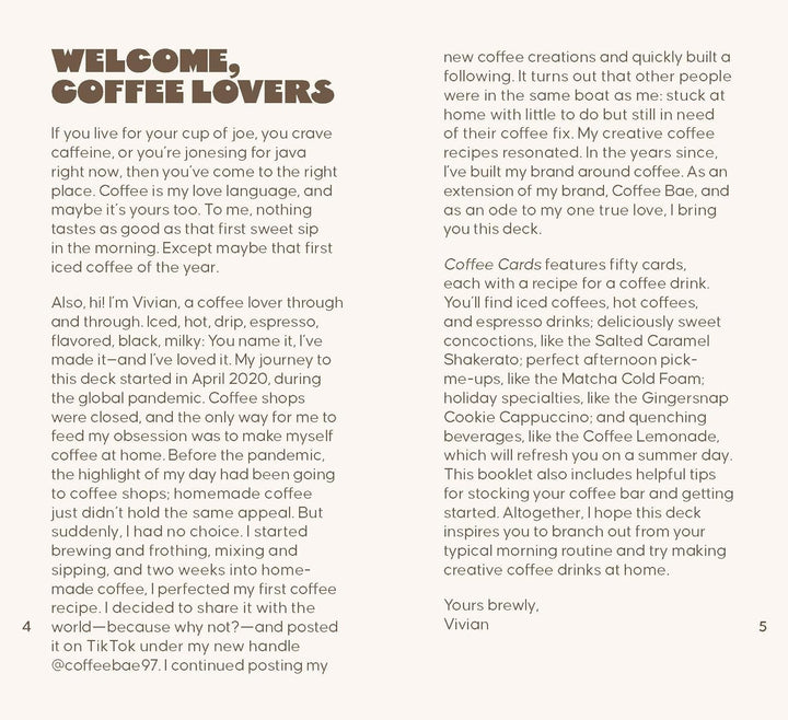Coffee Cards - 50 Recipes for a Better Brew