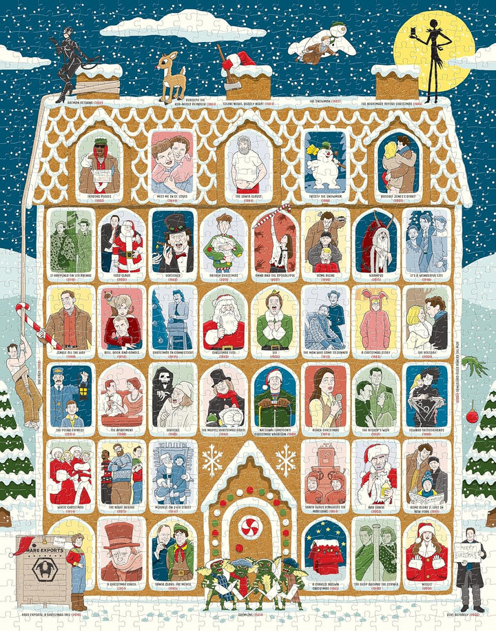 50 Must-Watch Christmas Movies Bucket List 1000-piece Jigsaw Puzzle