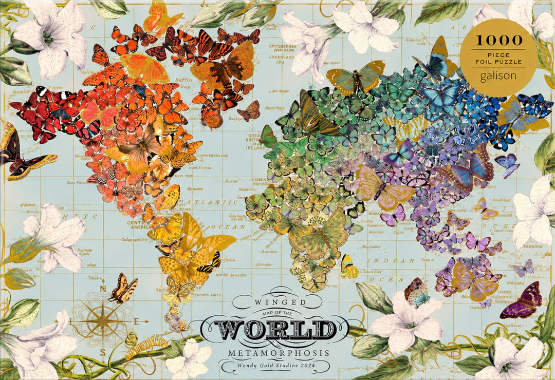 Wendy Gold Winged Metamorphosis - 1000 Piece Puzzle