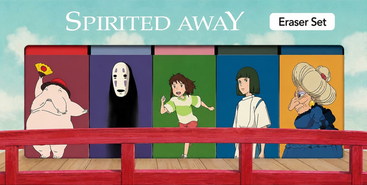 Spirited Away Eraser Set - Studio Ghibli