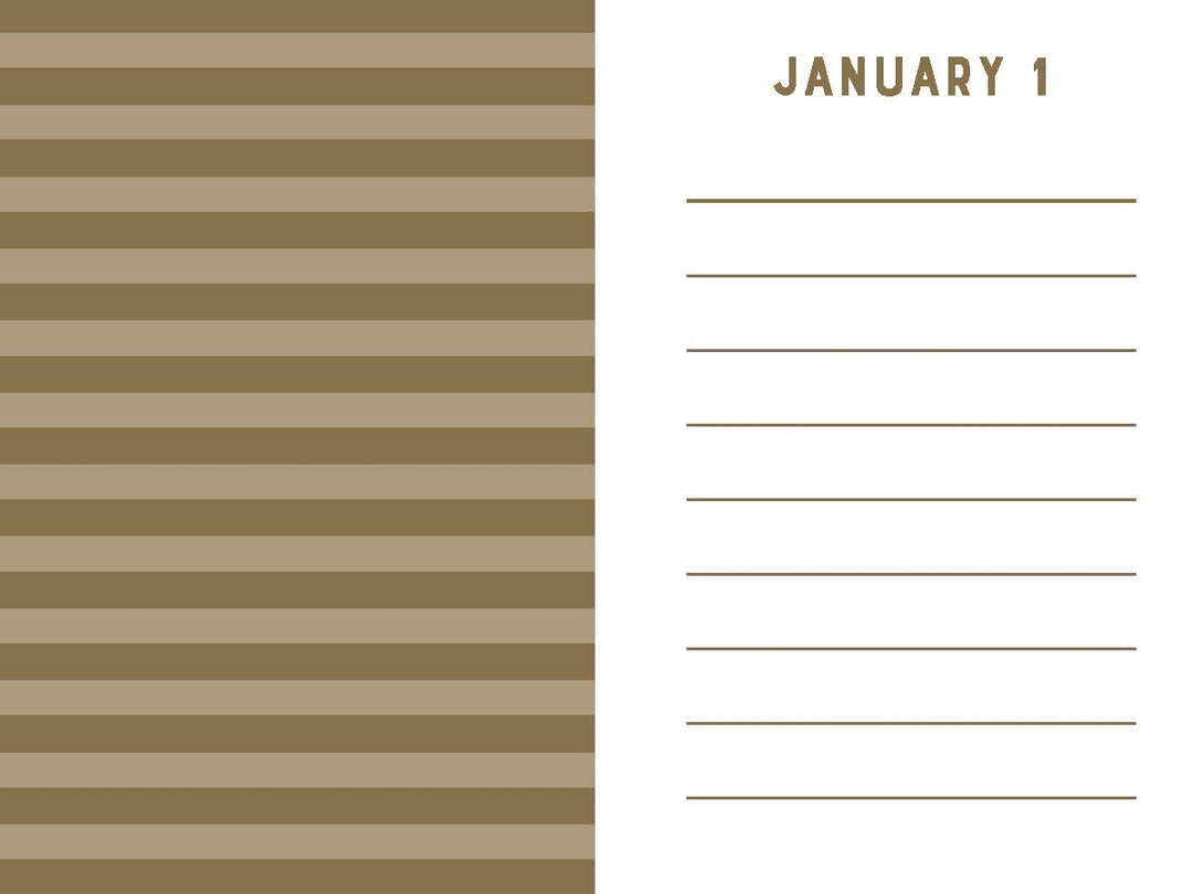 Navy Stripes Mini One Line a Day