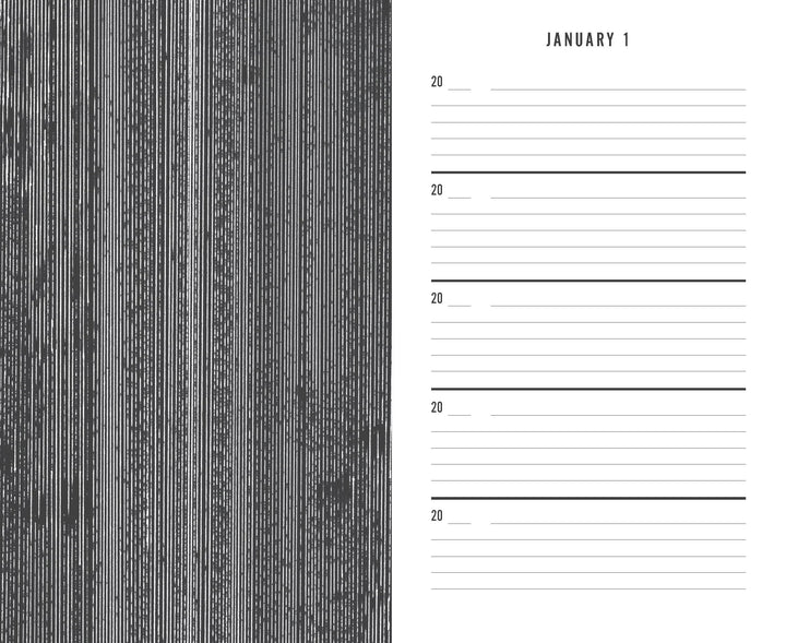 Black Canvas One Line a Day
