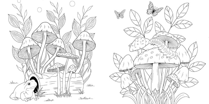 Magic Mushrooms Colouring Book