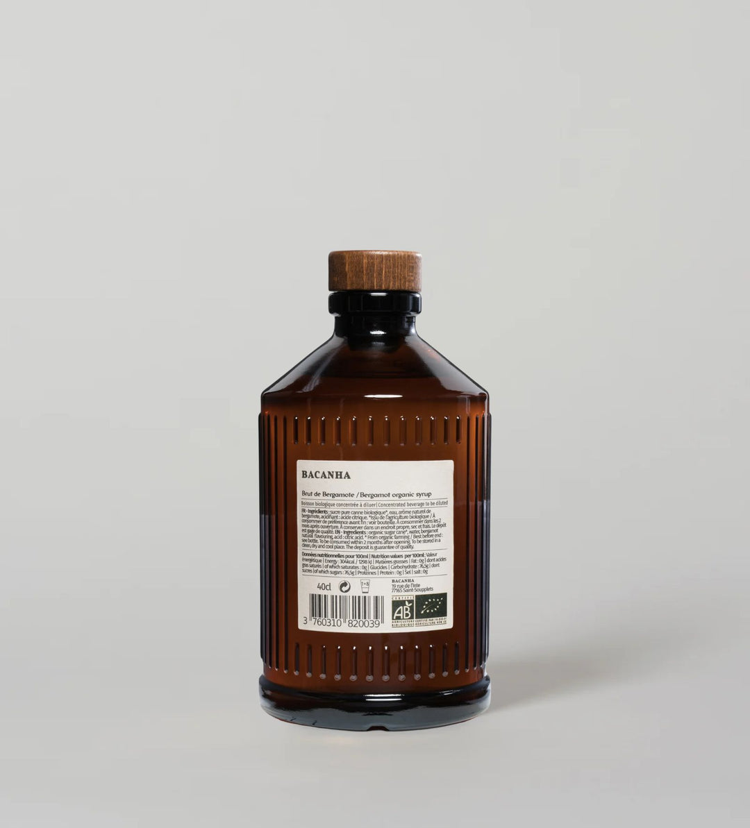 Bergamot - Organic Syrup, 400 ml, Bf 2028-06, L260614