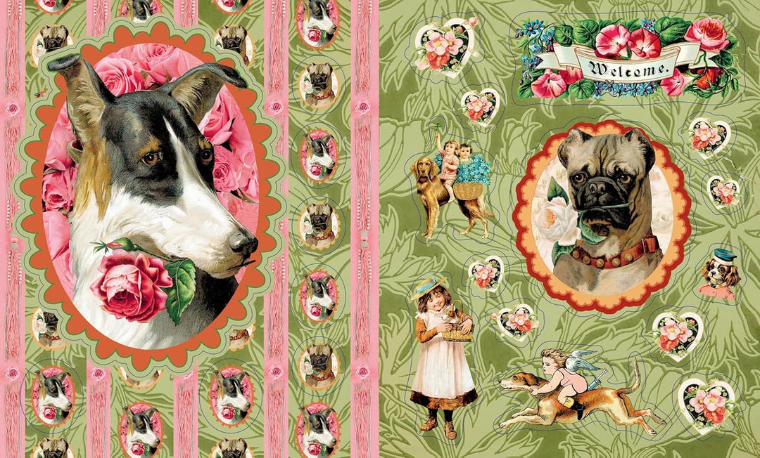 Victoriana Dog Sticker Book