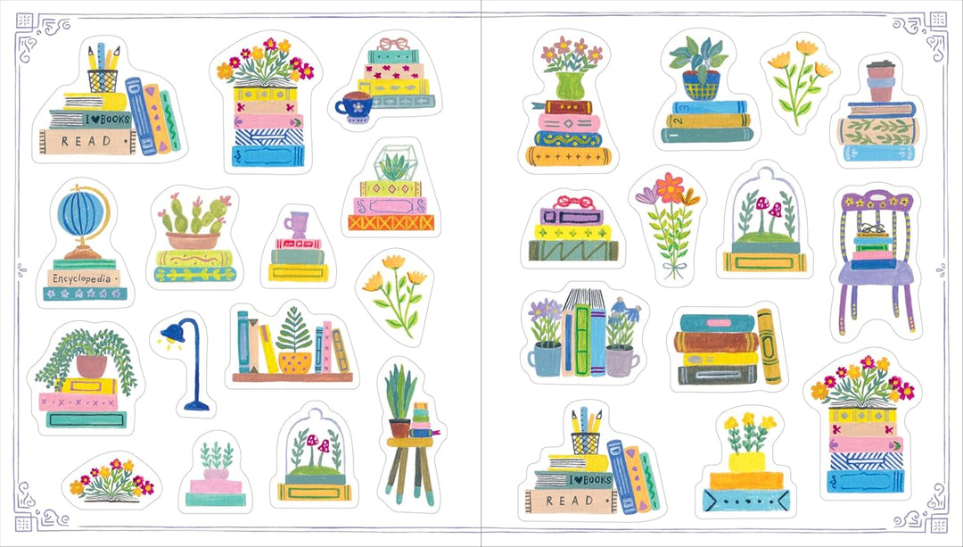 A Book Lover's Sticker Book