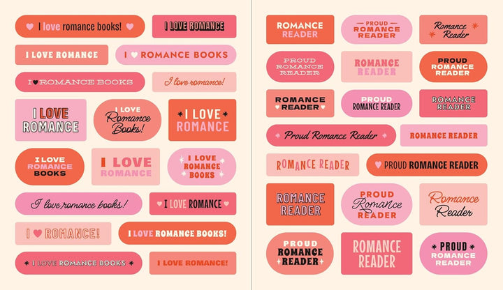 A Romance Reader's Sticker Book