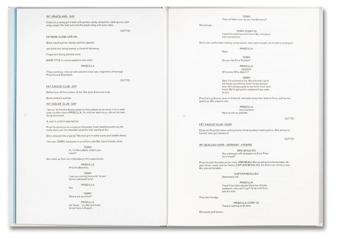 SofiaCoppola - Priscilla Screenplay Book