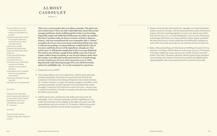 Something from Nothing: A Cookbook