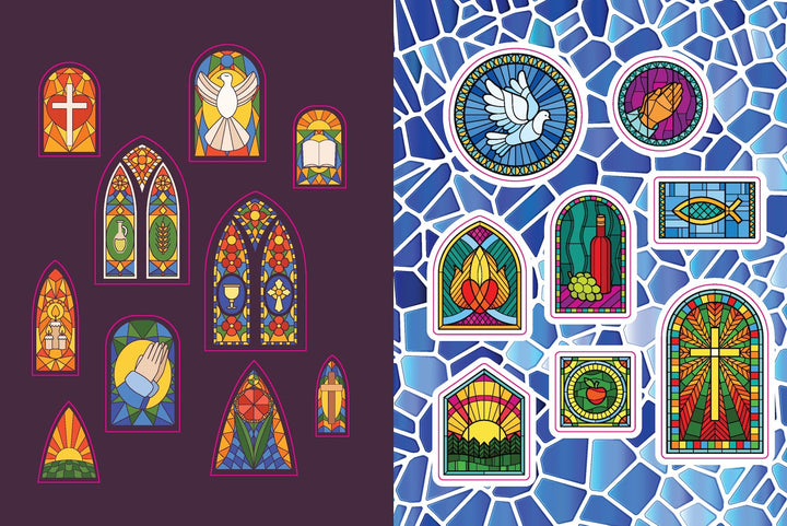 Angels, Faith & Prayers Sticker, Color & Activity Book: Over 500 Unique Stickers