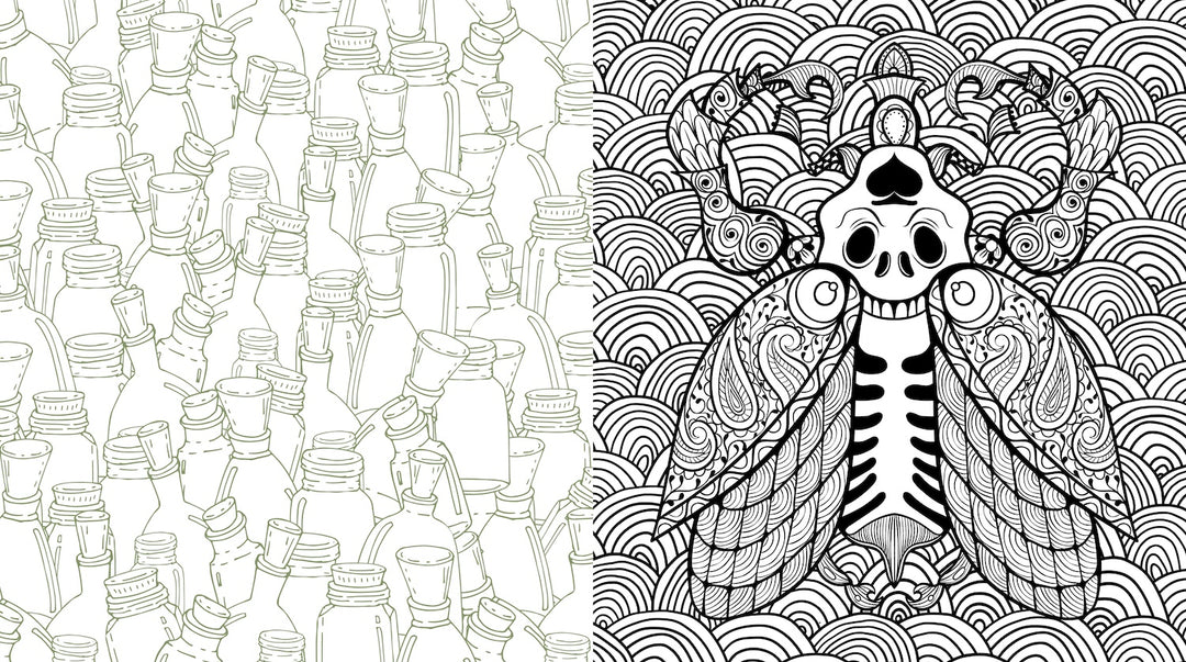Oddities & Curiosities Coloring Book: A Coloring Journey Through the Weird and the Wonderful