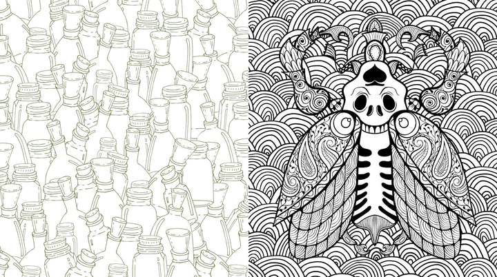 Oddities & Curiosities Coloring Book: A Coloring Journey Through the Weird and the Wonderful