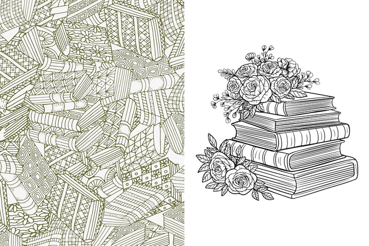 Books. Tomes & Folios Sticker. Color & Activity Book