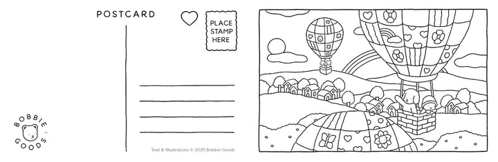 Bobbie Goods Postcard Coloring Book - 20 Postcards