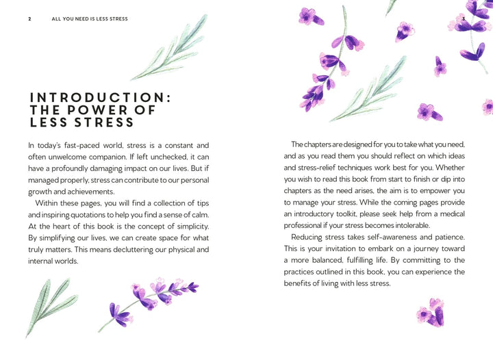 All You Need is Less Stress