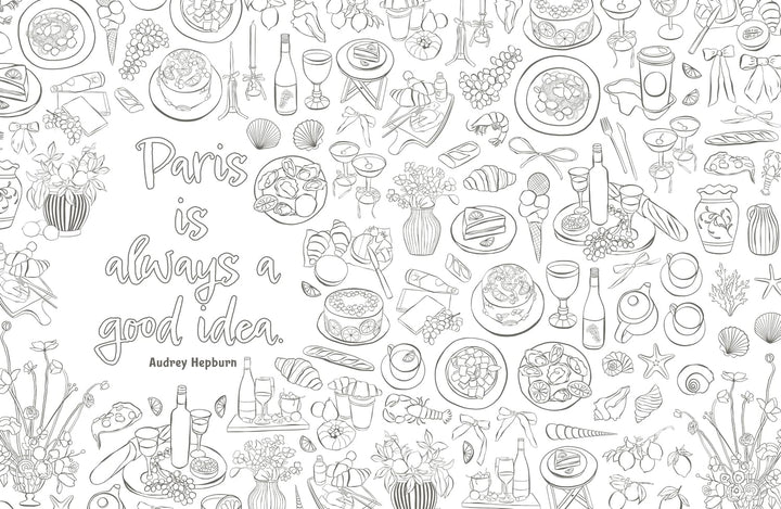 The Paris Colouring Book