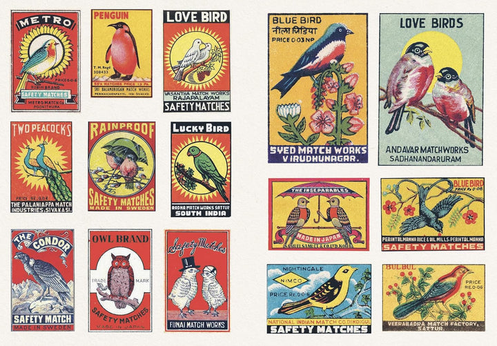 Vintage Matchboxes - Skittledog Little Sticker Books