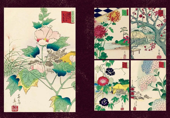 Japanese Flowers - A Little Sticker Books