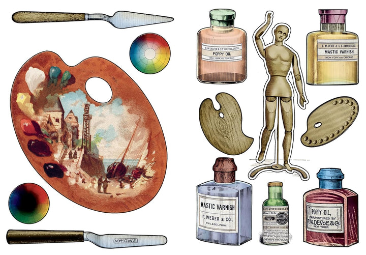 The Artist's Studio - A Little Sticker Book
