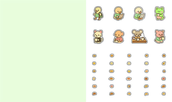 Cute 'n' Cozy Sticker Therapy: Coffee Shops